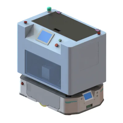 Magazine Grabs Handling AGV